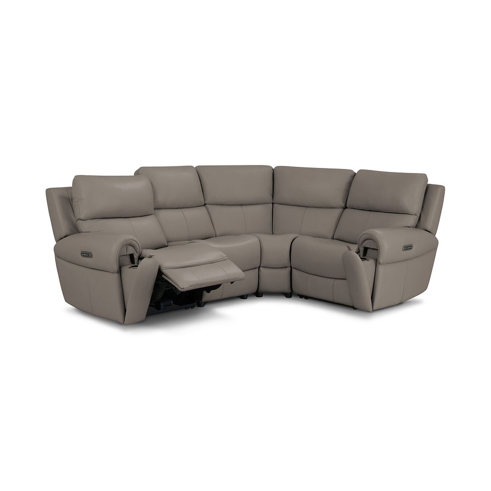 Ezra Group 2 Electric Recliner - Left Hand in Oyster Leather 8
