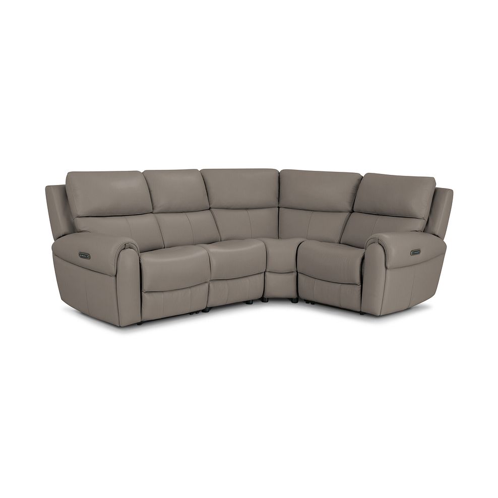 Ezra Group 2 Electric Recliner - Left Hand in Oyster Leather 6