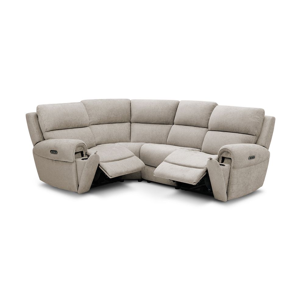 Ezra Group 2 Electric Recliner - Right Hand in Darwin Mink Fabric 2