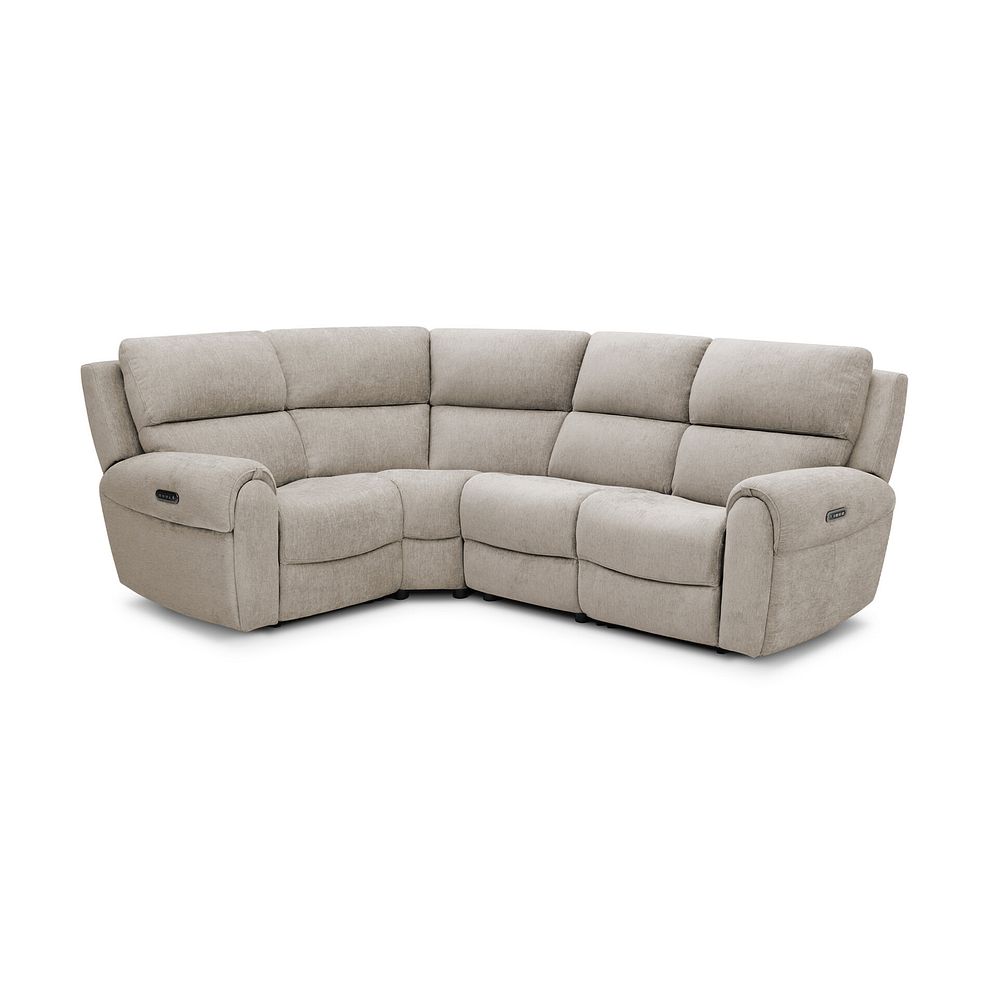 Ezra Group 2 Electric Recliner - Right Hand in Darwin Mink Fabric 1