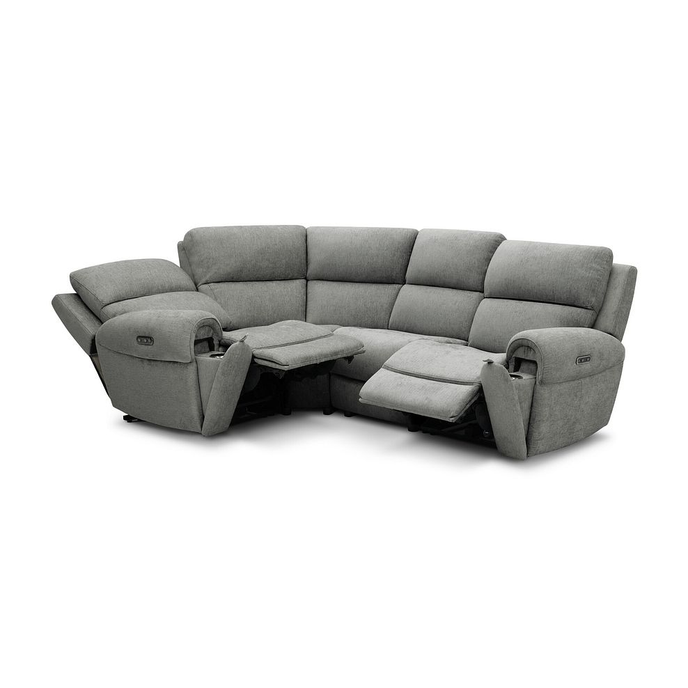 Ezra Group 2 Electric Recliner - Right Hand in Darwin Mushroom Fabric 3