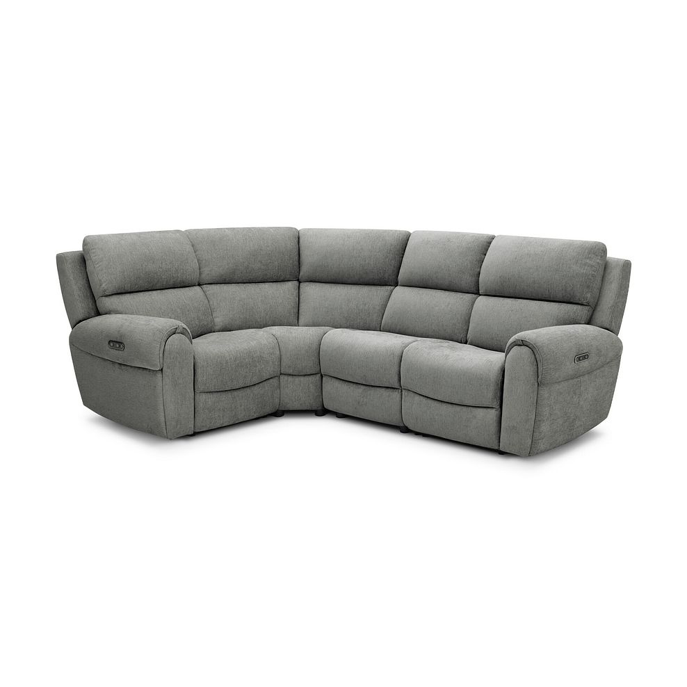 Ezra Group 2 Electric Recliner - Right Hand in Darwin Mushroom Fabric 1