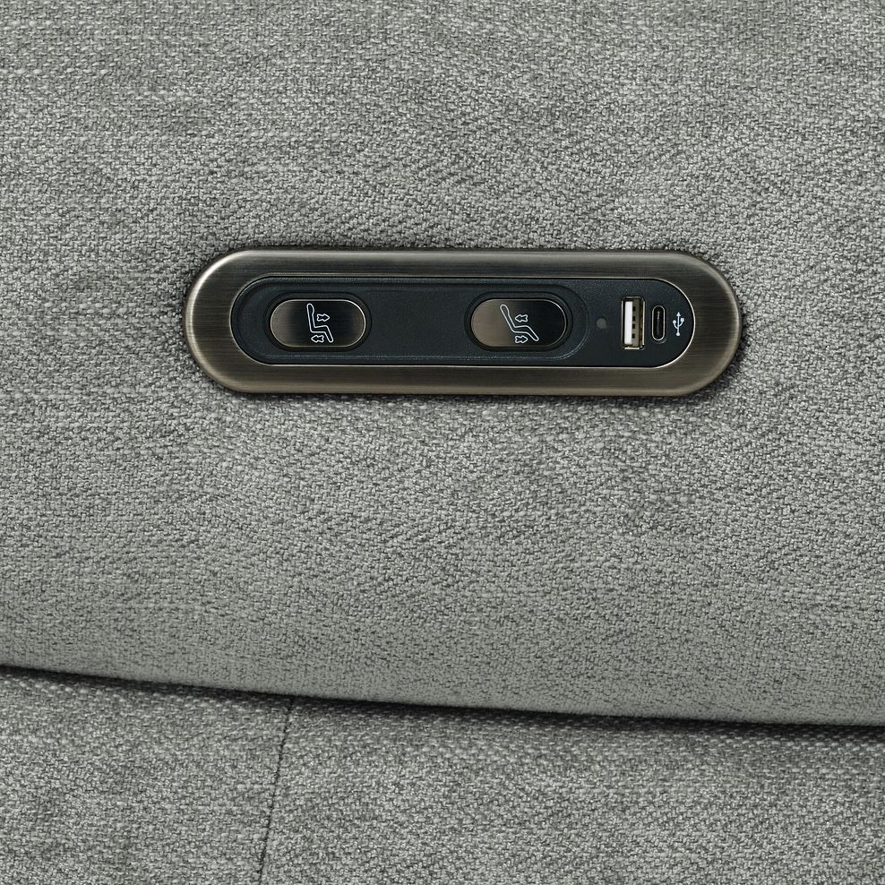 Ezra Group 2 Electric Recliner - Right Hand in Darwin Mushroom Fabric 10