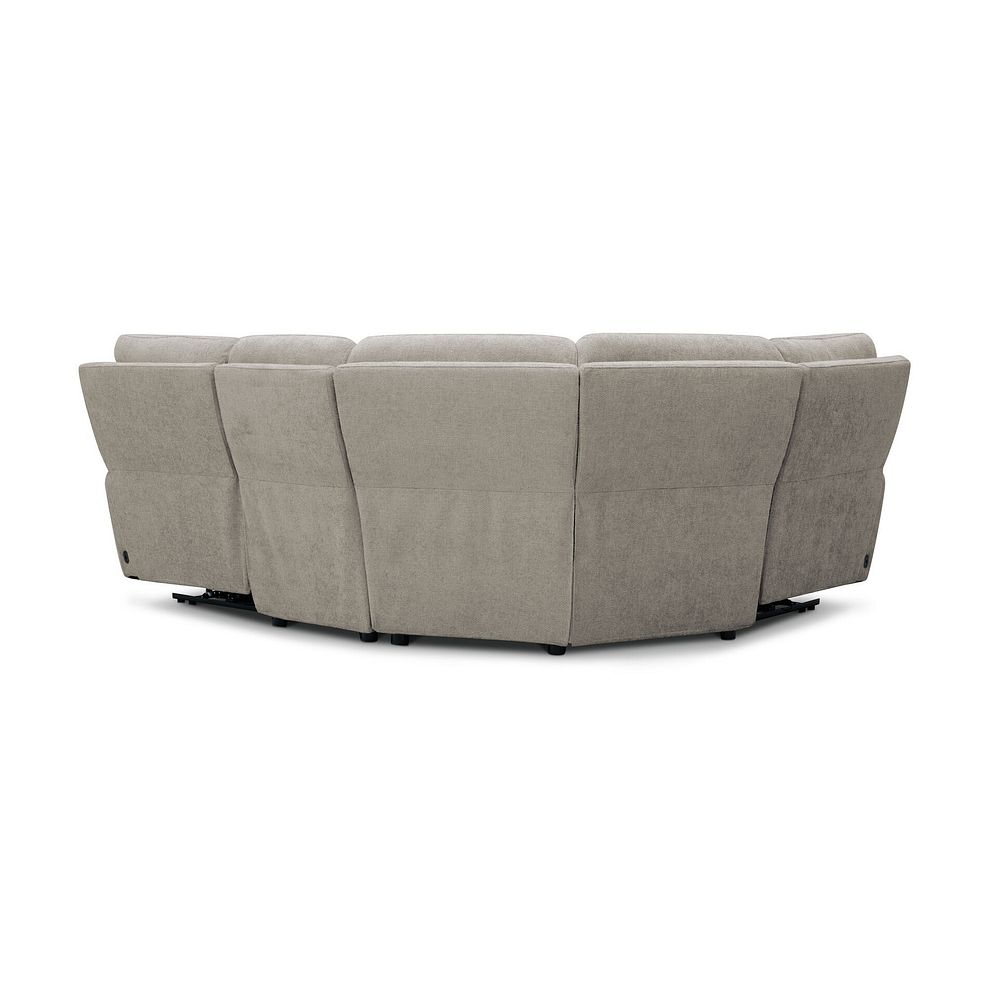 Ezra Group 2 Electric Recliner - Right Hand in Hopsack Linen Fabric 4