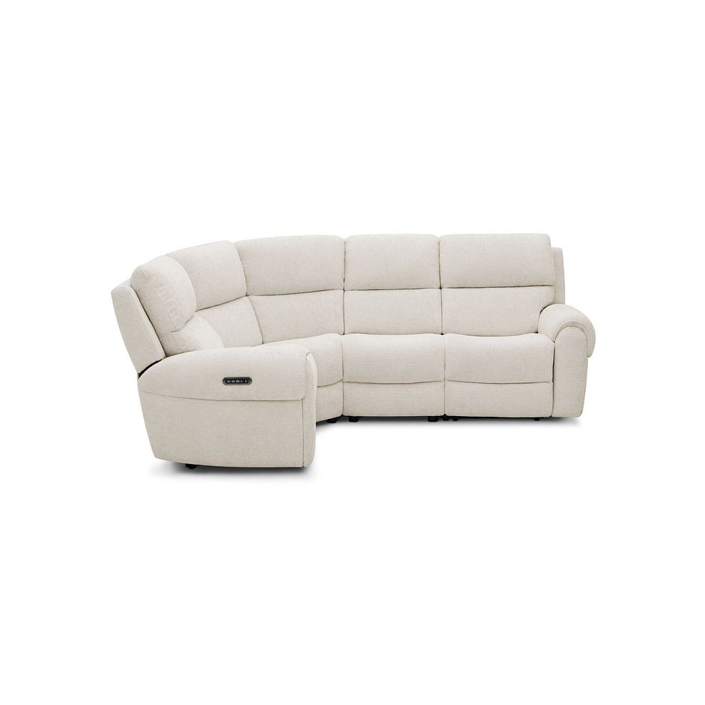 Ezra Group 2 Electric Recliner - Right Hand in Hopsack Natural Fabric 3