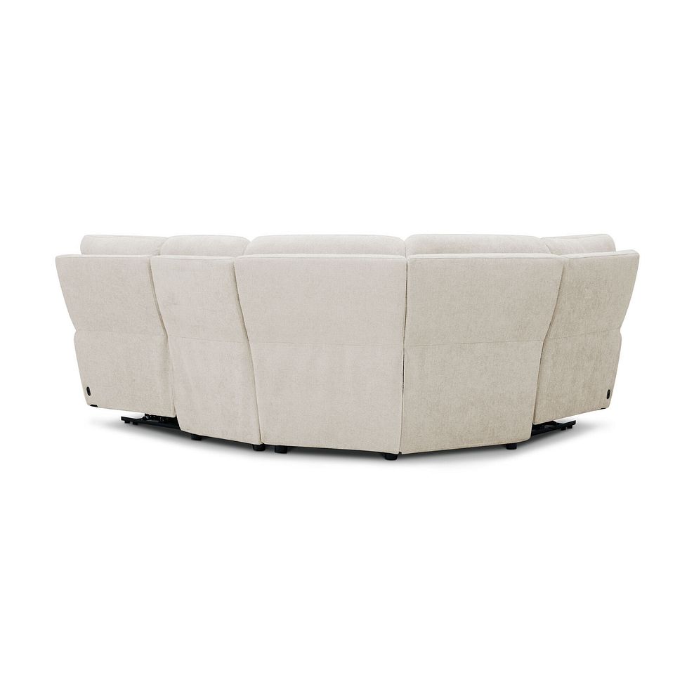 Ezra Group 2 Electric Recliner - Right Hand in Hopsack Natural Fabric 4