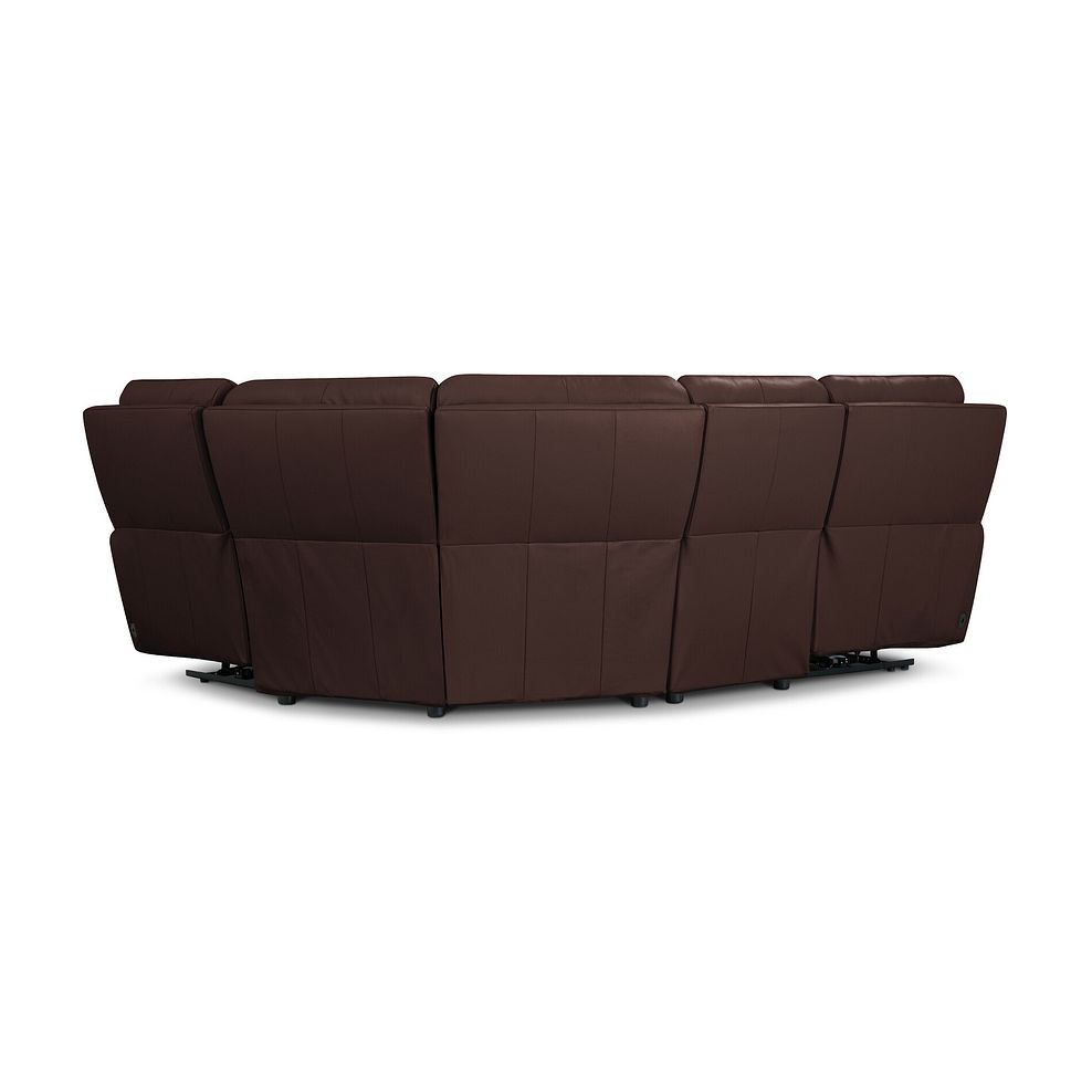 Ezra Group 2 Electric Recliner with Power Headrest & Lumbar Support - Left Hand in Chestnut Leather 6