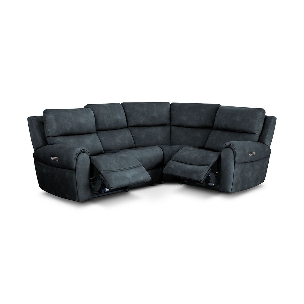 Ezra Group 2 Electric Recliner with Power Headrest & Lumbar Support - Left Hand in Dexter Shadow Fabric 2