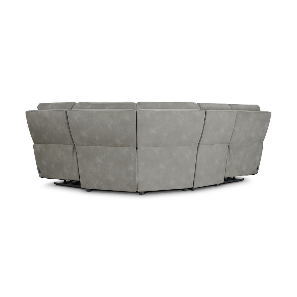 Ezra Group 2 Electric Recliner with Power Headrest & Lumbar Support - Left Hand in Dexter Stone Fabric 7