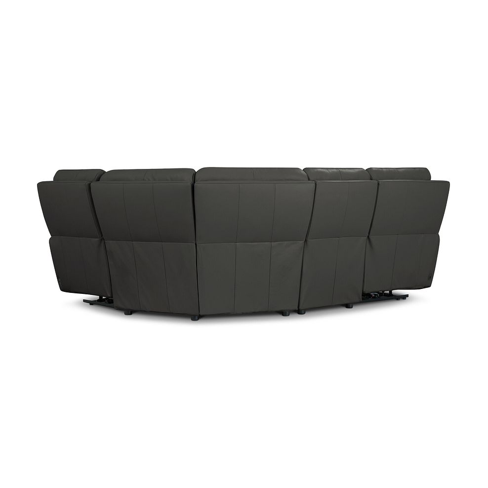 Ezra Group 2 Electric Recliner with Power Headrest & Lumbar Support - Left Hand in Storm Leather 6