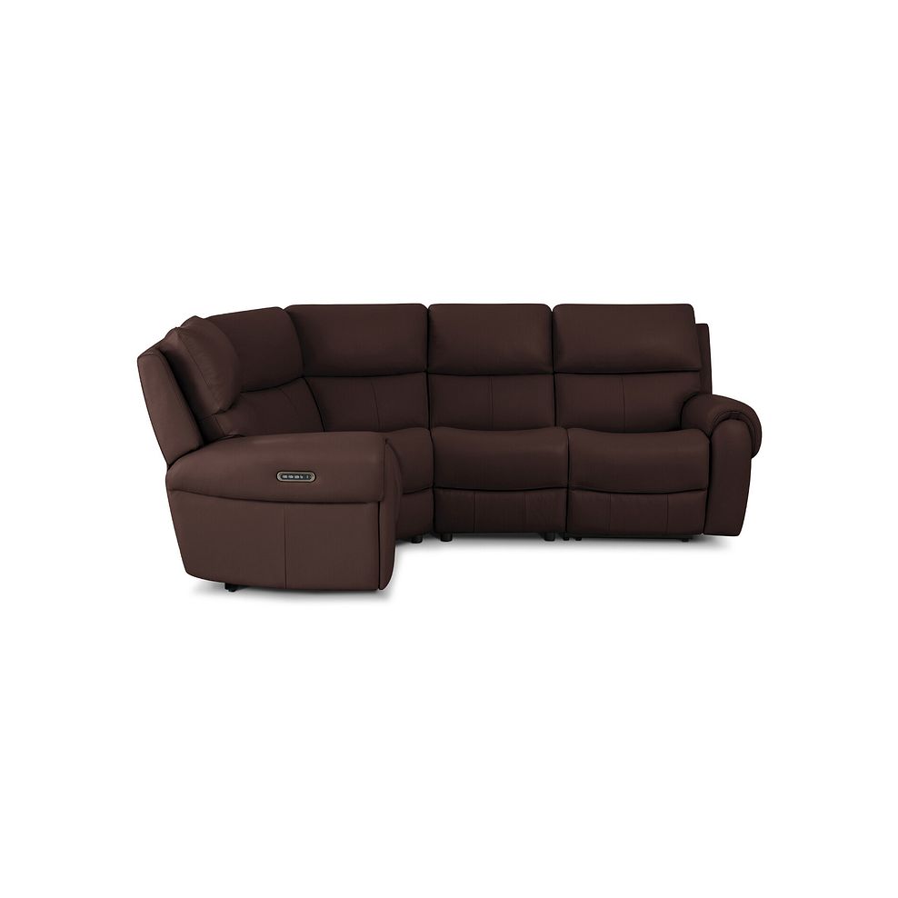 Ezra Group 2 Electric Recliner with Power Headrest & Lumbar Support - Right Hand in Chestnut Leather 5