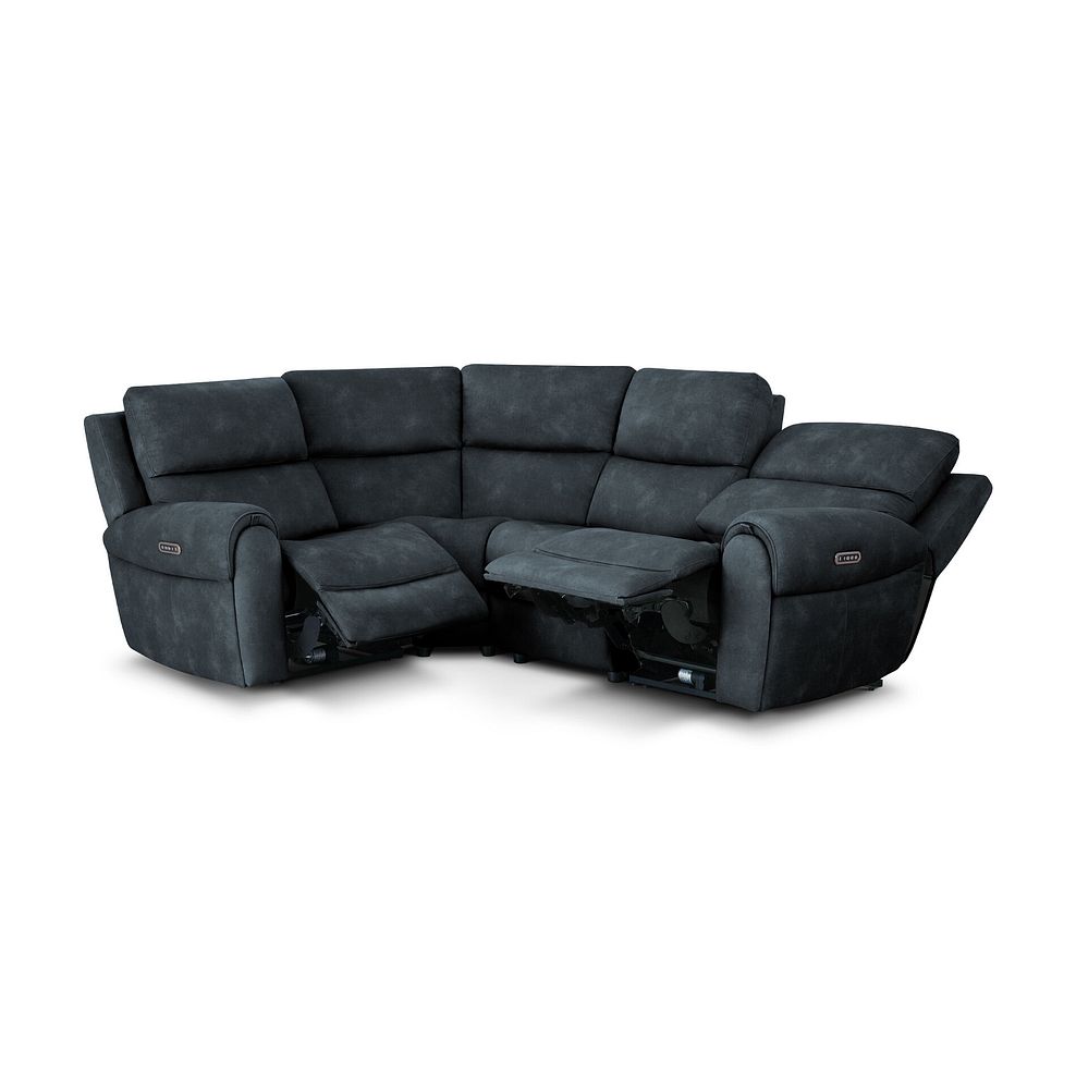 Ezra Group 2 Electric Recliner with Power Headrest & Lumbar Support - Right Hand in Dexter Shadow Fabric 4