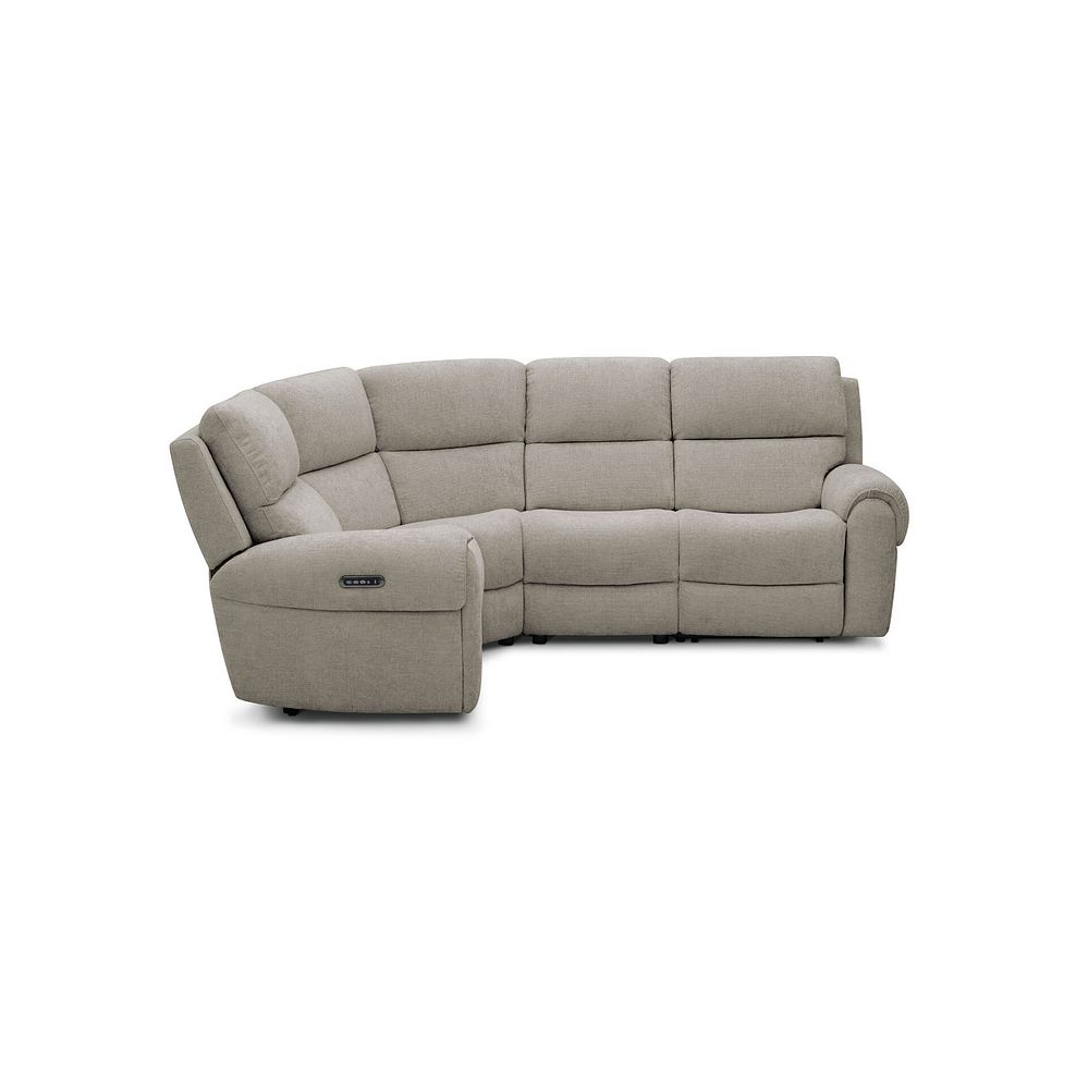 Ezra Group 2 Electric Recliner with Power Headrest & Lumbar Support - Right Hand in Hopsack Linen Fabric 5