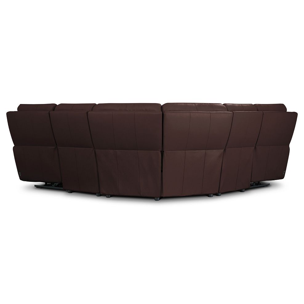 Ezra Group 3 Electric Recliner with 1 Storage Drawer in Chestnut Leather 5