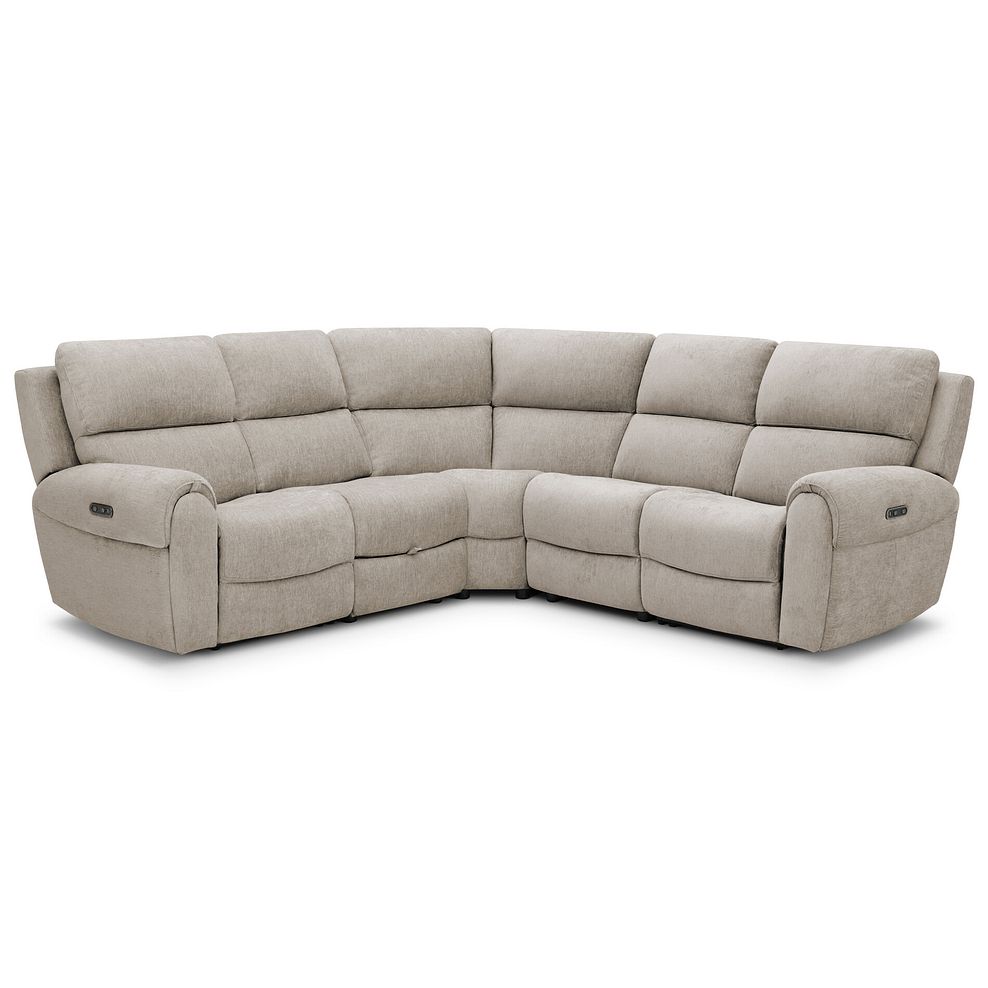 Ezra Group 3 Electric Recliner with 1 Storage Drawer in Darwin Mink Fabric 6