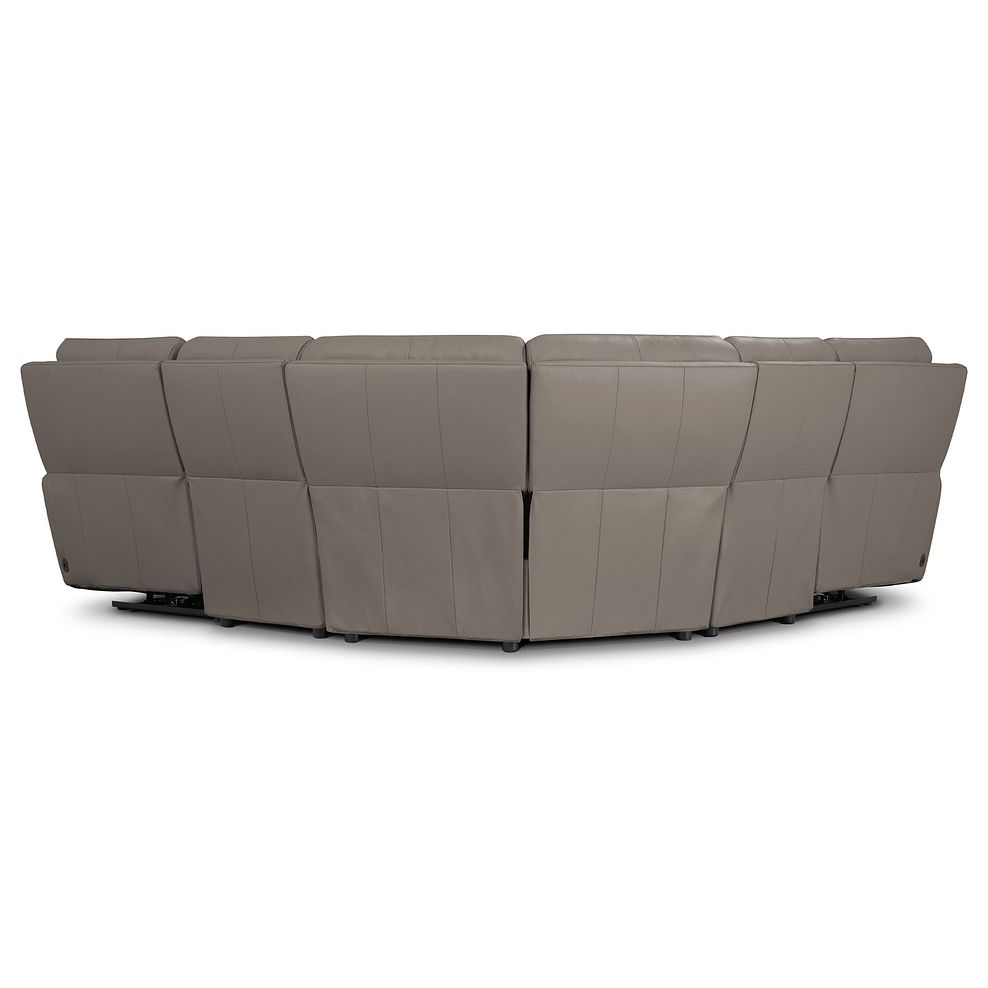 Ezra Group 3 Electric Recliner with 1 Storage Drawer in Oyster Leather 10