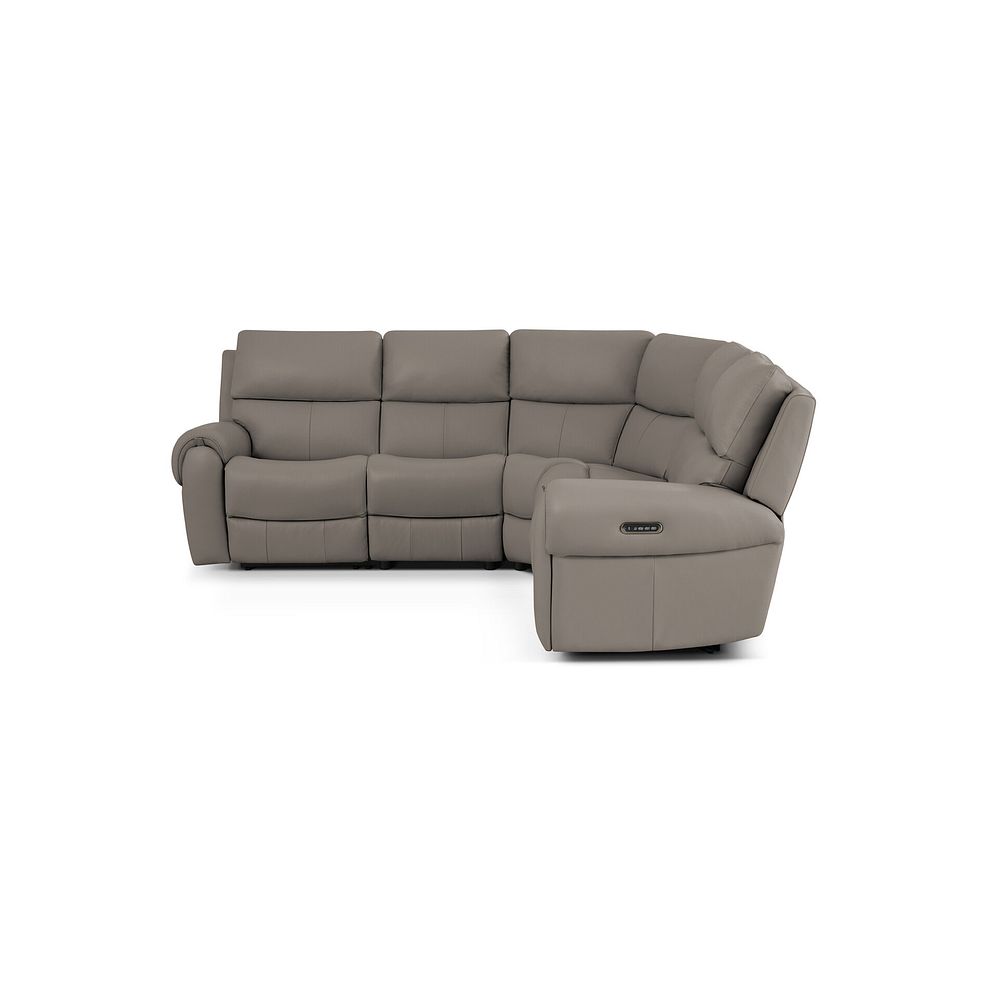 Ezra Group 3 Electric Recliner with 1 Storage Drawer in Oyster Leather 9
