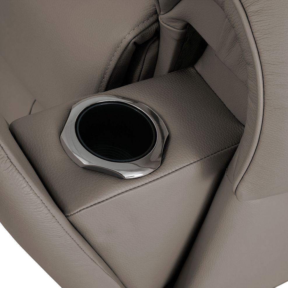 Ezra Group 3 Electric Recliner with 1 Storage Drawer in Oyster Leather 13