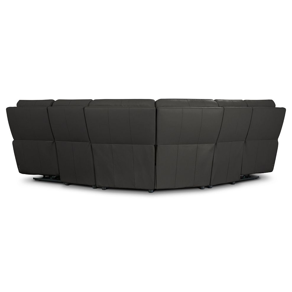 Ezra Group 3 Electric Recliner with 1 Storage Drawer in Storm Leather 5