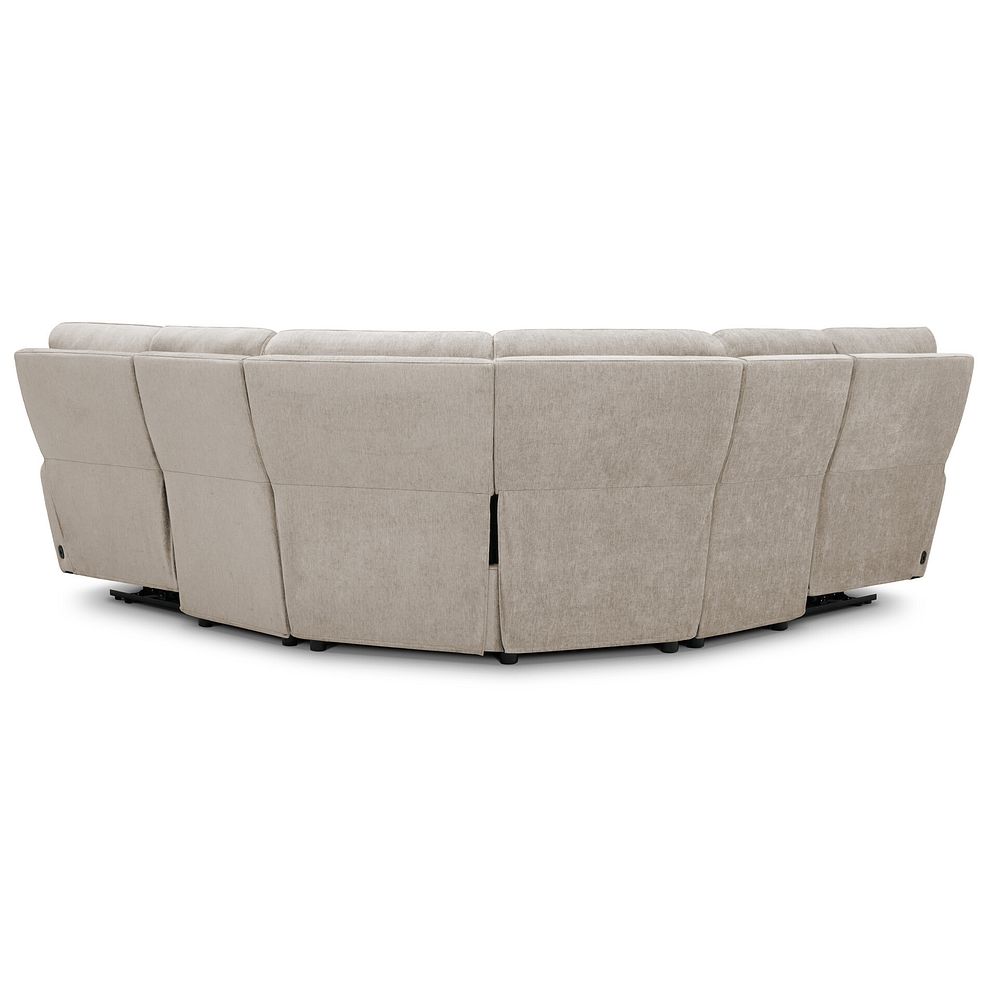 Ezra Group 3 Electric Recliner with Power Headrest  Lumbar Support with 1 Storage Drawer in Darwin Mink Fabric 9