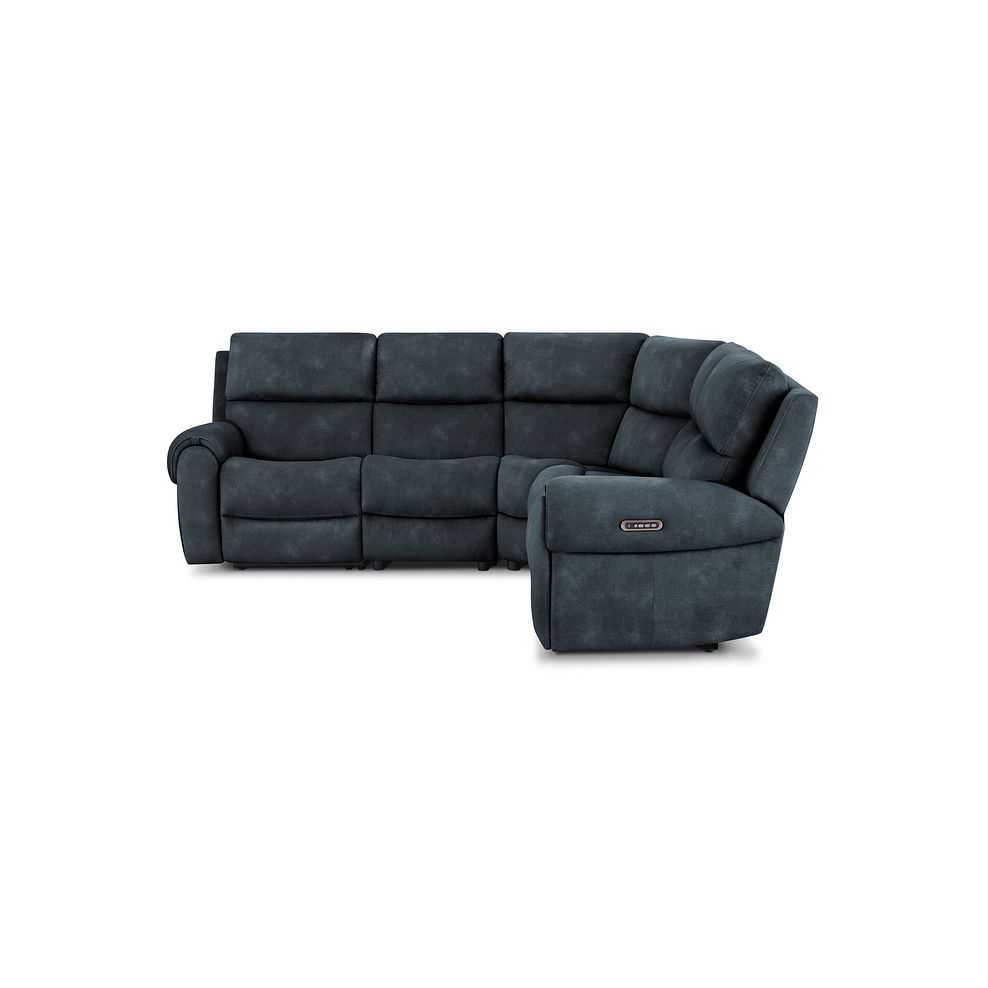 Ezra Group 3 Electric Recliner with Power Headrest & Lumbar Support with 1 Storage Drawer in Dexter Shadow Fabric 5