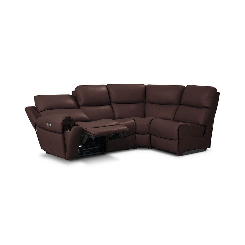 Ezra Group 4 Electric Recliner in Chestnut Leather 4
