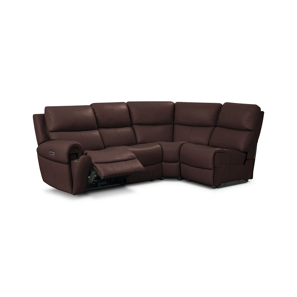 Ezra Group 4 Electric Recliner in Chestnut Leather 3