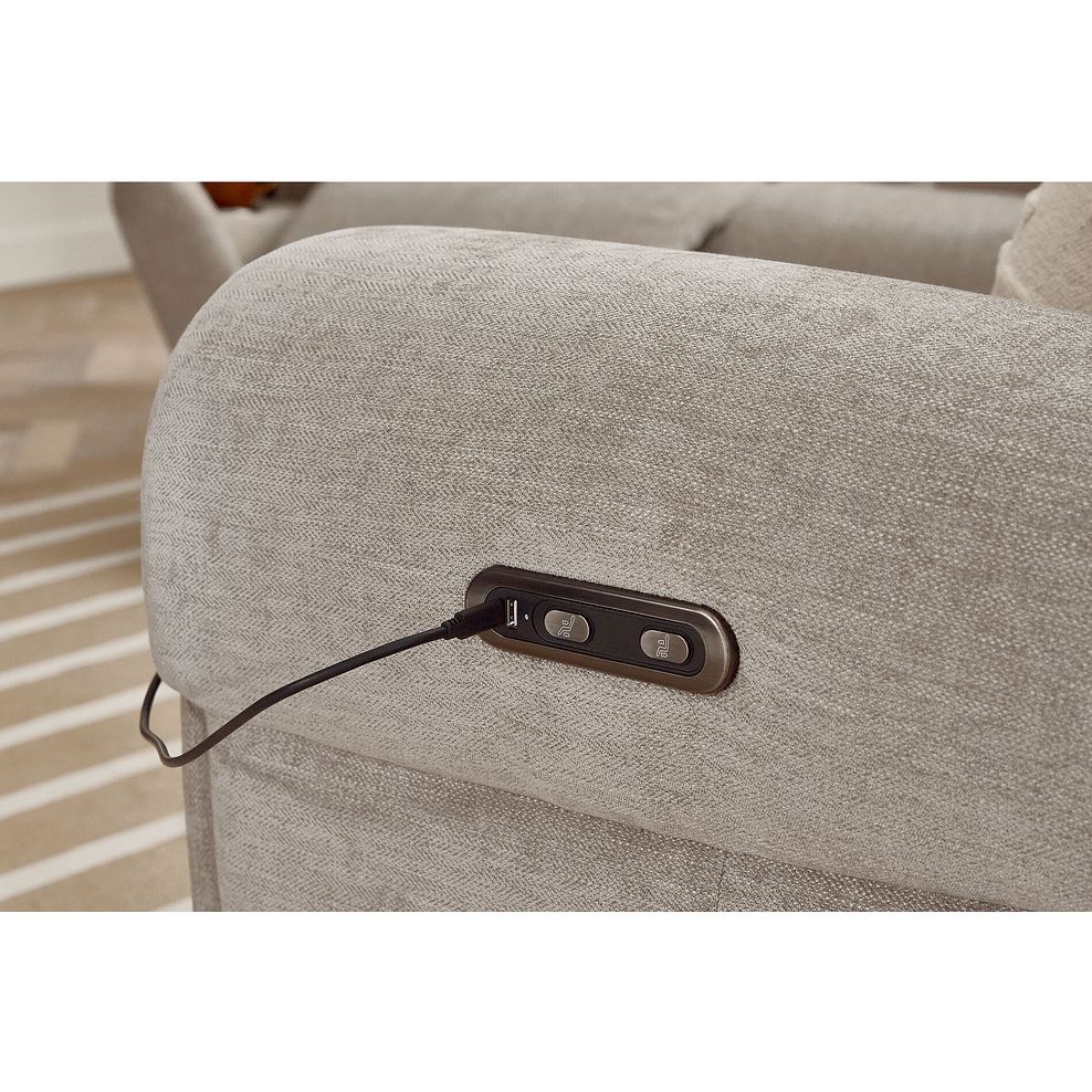 Ezra Group 4 Electric Recliner in Darwin Mink Fabric 7