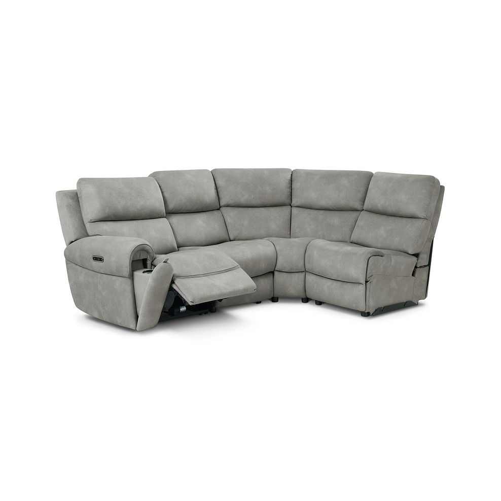 Ezra Group 4 Electric Recliner in Dexter Stone Fabric 2