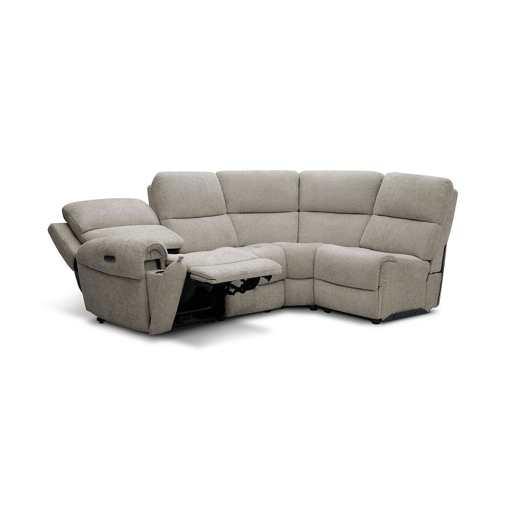 Ezra Group 4 Electric Recliner in Hopsack Linen Fabric 3