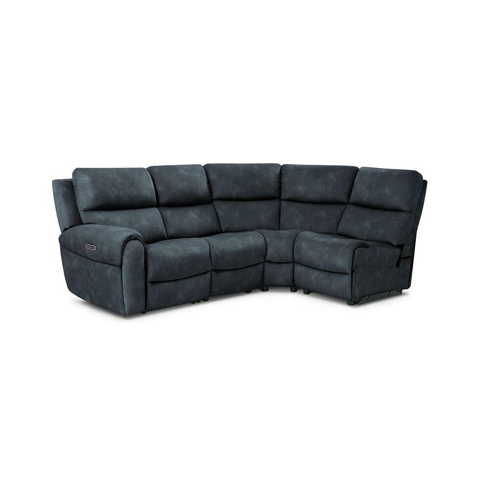 Ezra Group 4 Electric Recliner with Power Headrest & Lumbar Support in Dexter Shadow Fabric 1