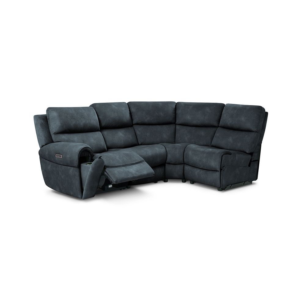 Ezra Group 4 Electric Recliner with Power Headrest & Lumbar Support in Dexter Shadow Fabric 2