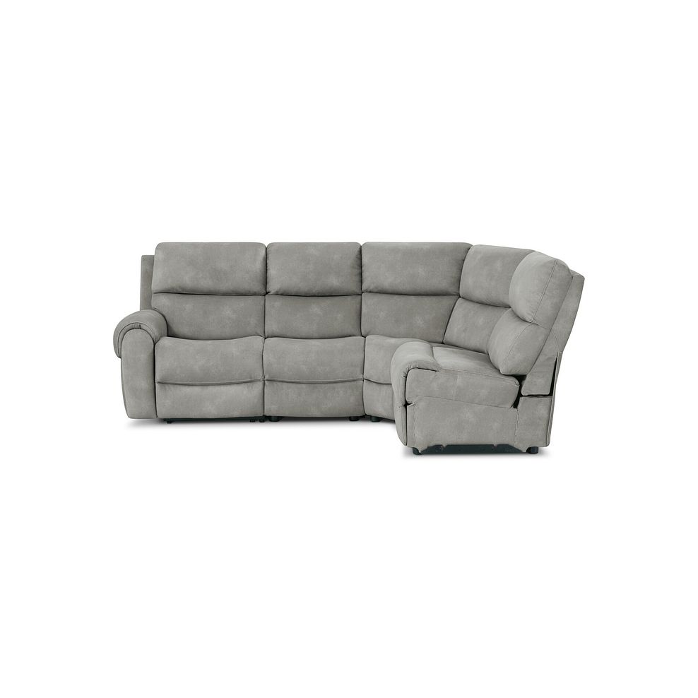 Ezra Group 4 Electric Recliner with Power Headrest & Lumbar Support in Dexter Stone Fabric 5