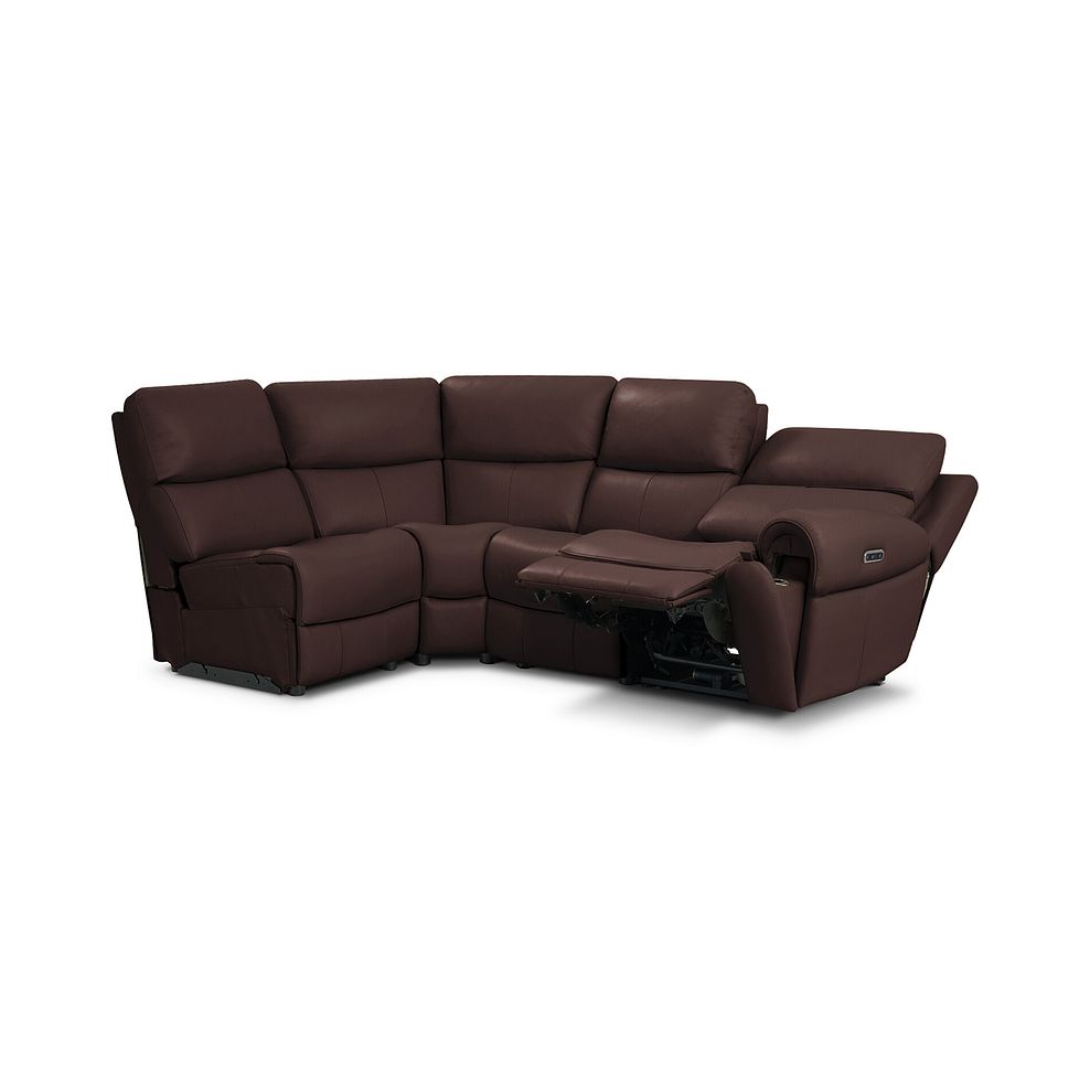 Ezra Group 5 Electric Recliner in Chestnut Leather 4