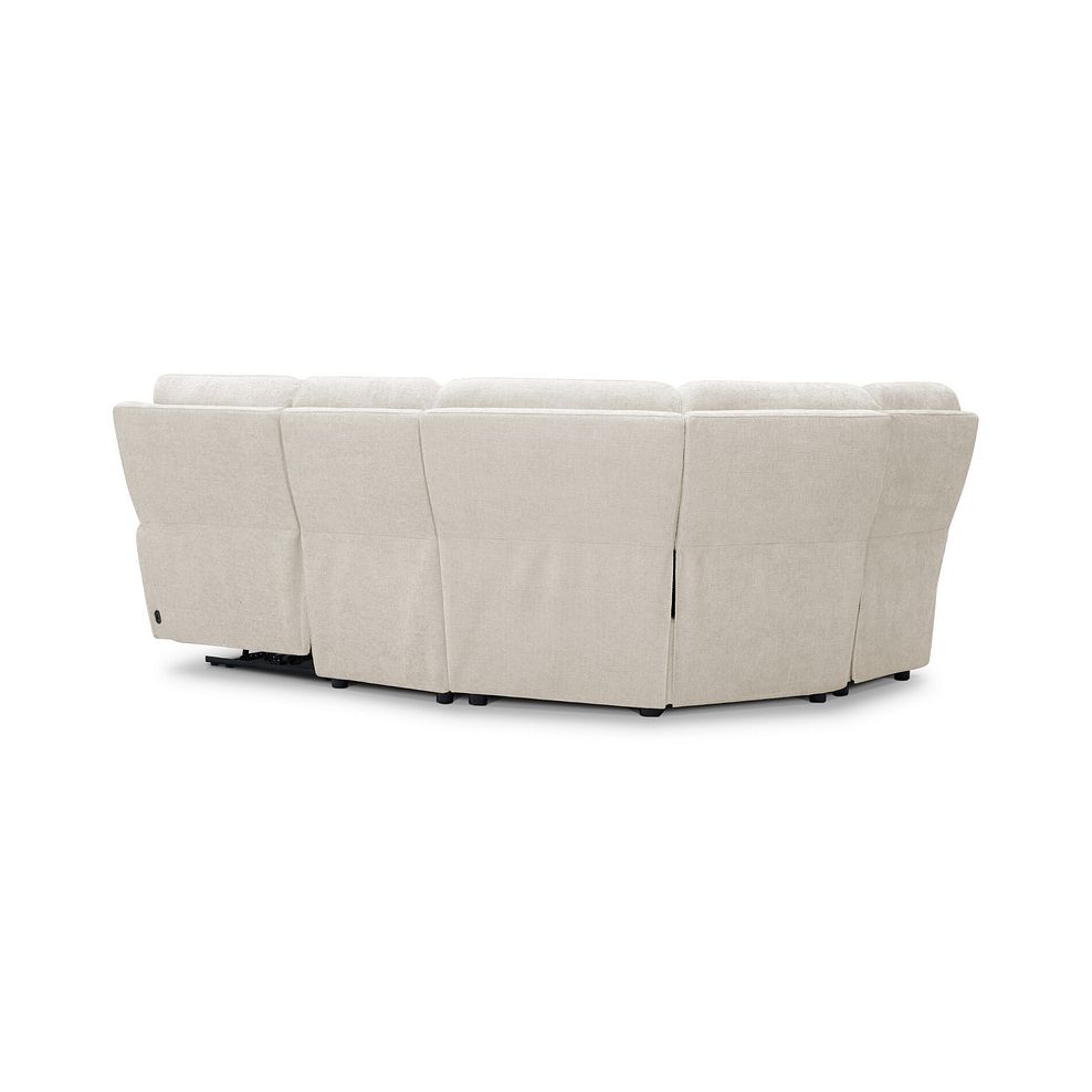 Ezra Group 5 Electric Recliner in Hopsack Natural Fabric 5