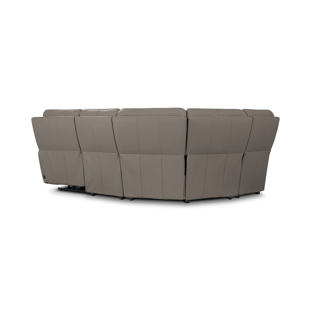 Ezra Group 5 Electric Recliner in Oyster Leather 6