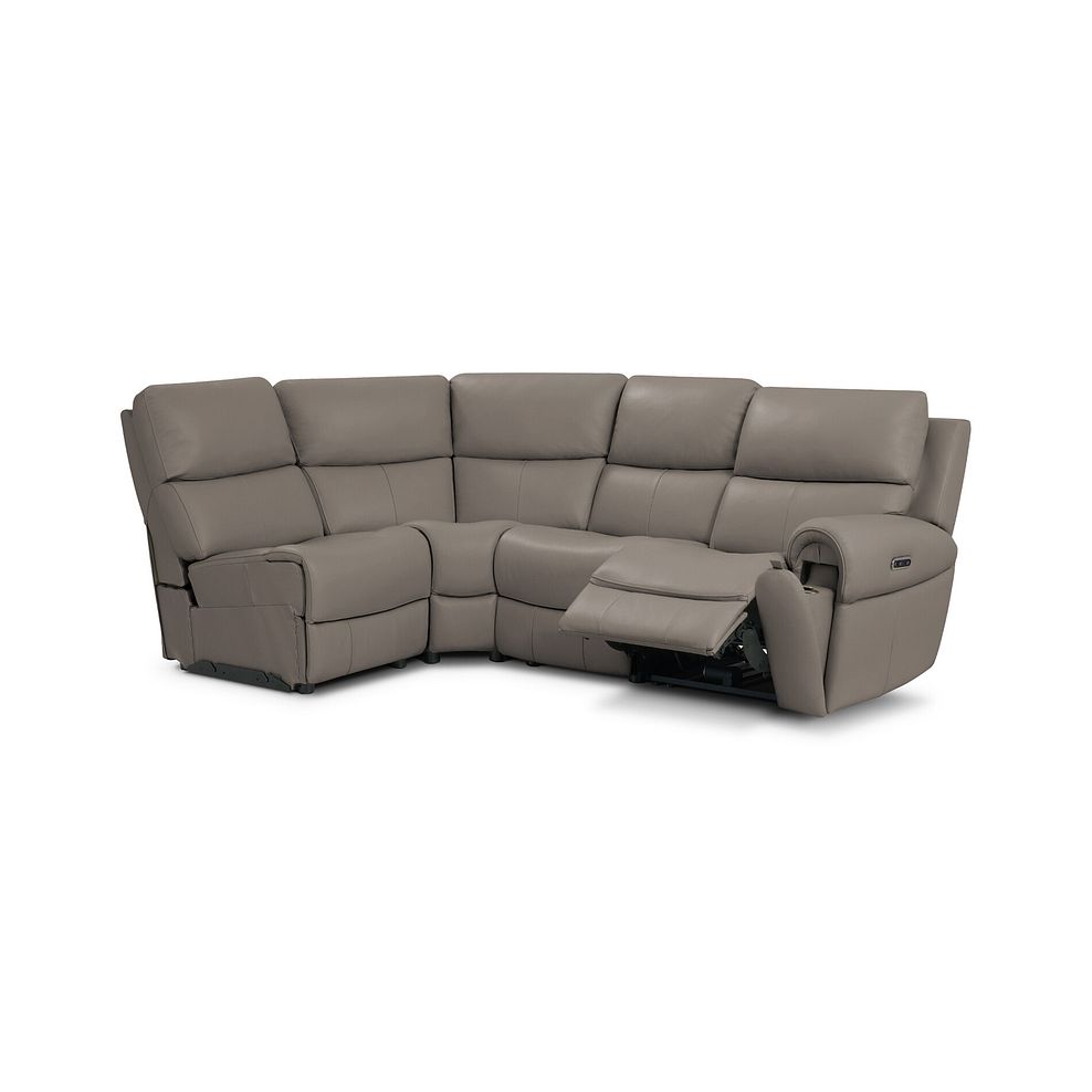 Ezra Group 5 Electric Recliner in Oyster Leather 3