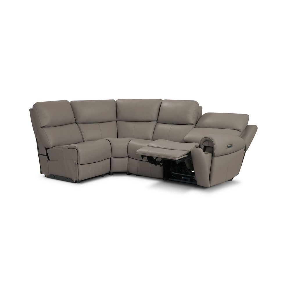 Ezra Group 5 Electric Recliner in Oyster Leather 4
