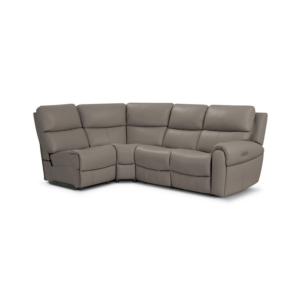 Ezra Group 5 Electric Recliner in Oyster Leather 1