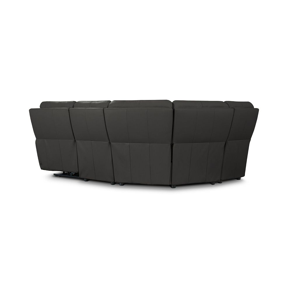 Ezra Group 5 Electric Recliner in Storm Leather 6