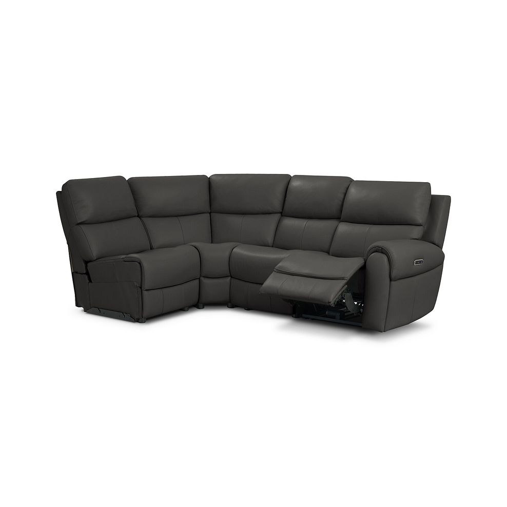 Ezra Group 5 Electric Recliner in Storm Leather 2