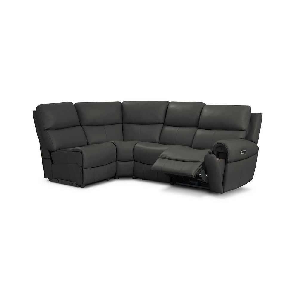 Ezra Group 5 Electric Recliner in Storm Leather 3