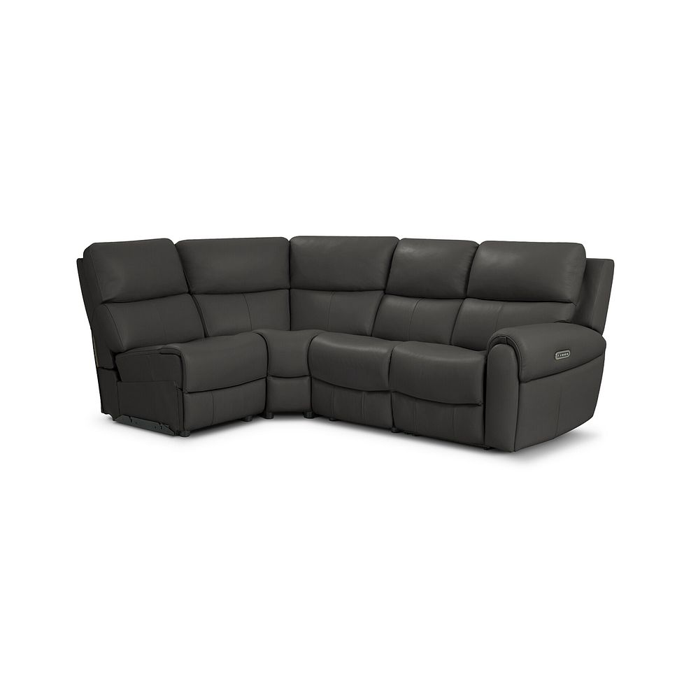 Ezra Group 5 Electric Recliner in Storm Leather 1
