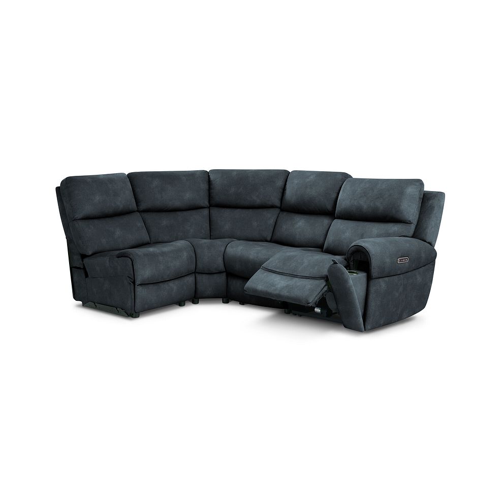 Ezra Group 5 Electric Recliner with Power Headrest & Lumbar Support in Dexter Shadow Fabric 2