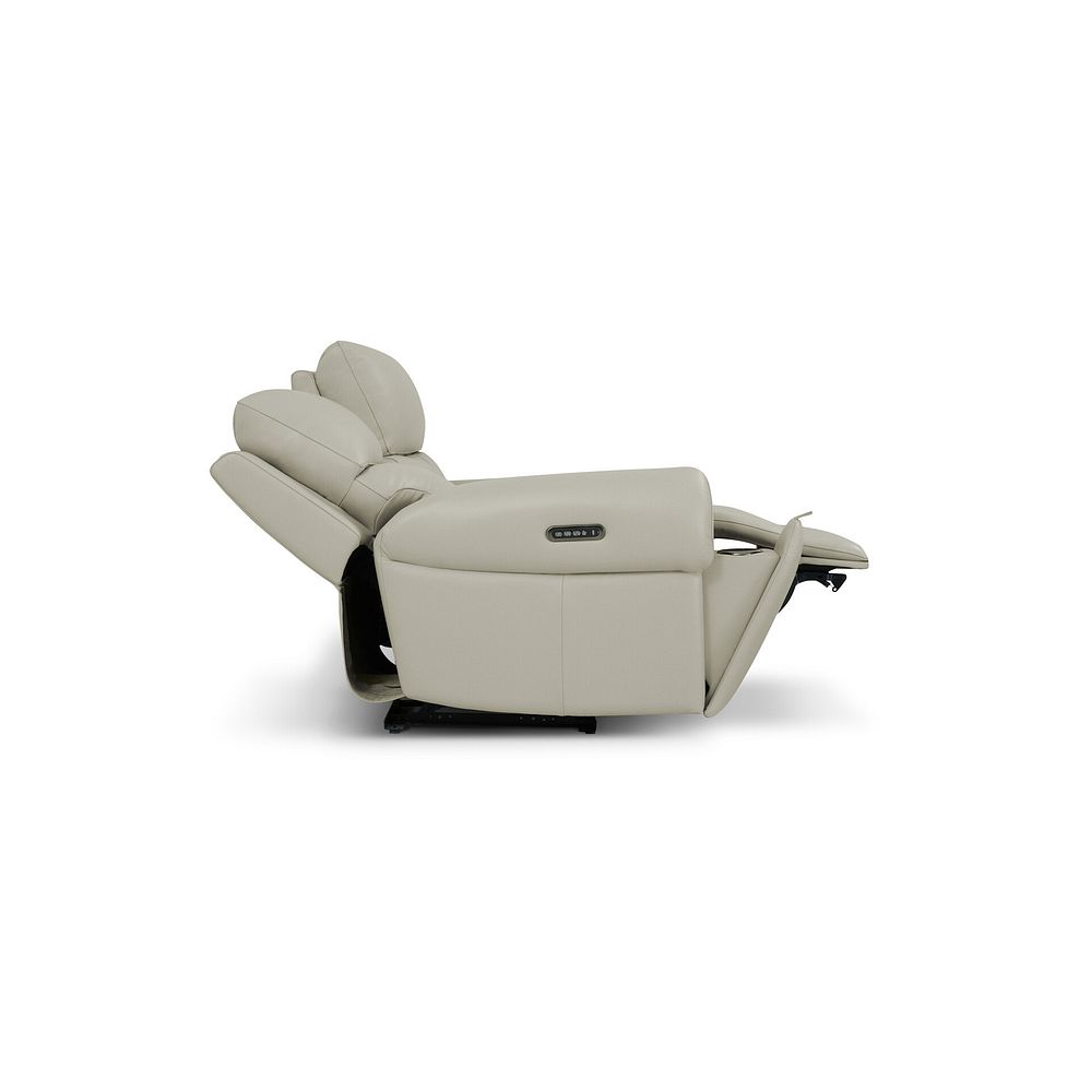 Ezra Group 8 Electric Recliner in Bone China Leather 6