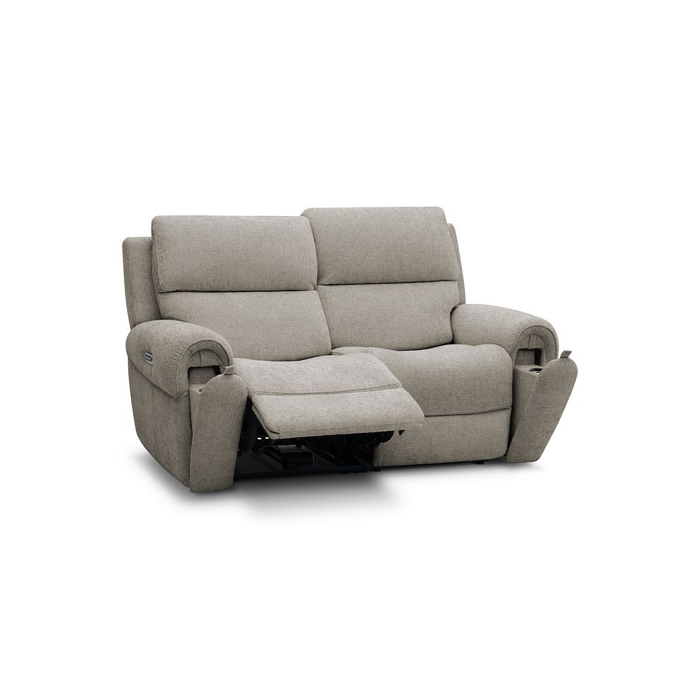 Ezra Group 8 Electric Recliner in Hopsack Linen Fabric 2