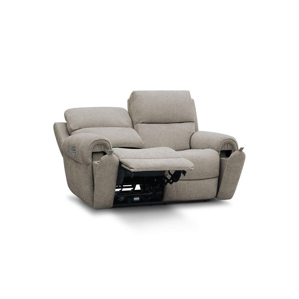 Ezra Group 8 Electric Recliner in Hopsack Linen Fabric 3