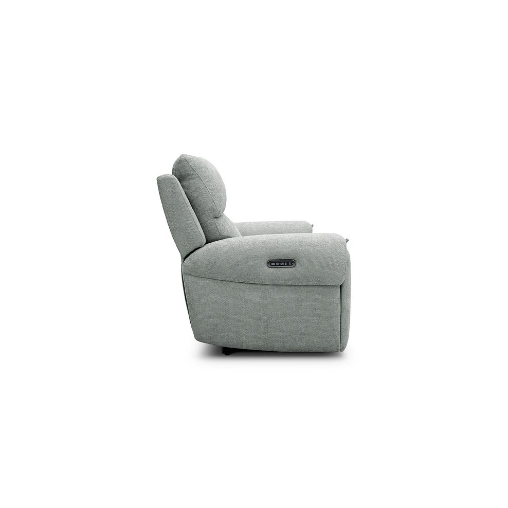 Ezra Group 8 Electric Recliner in Hopsack Platinum Fabric 5