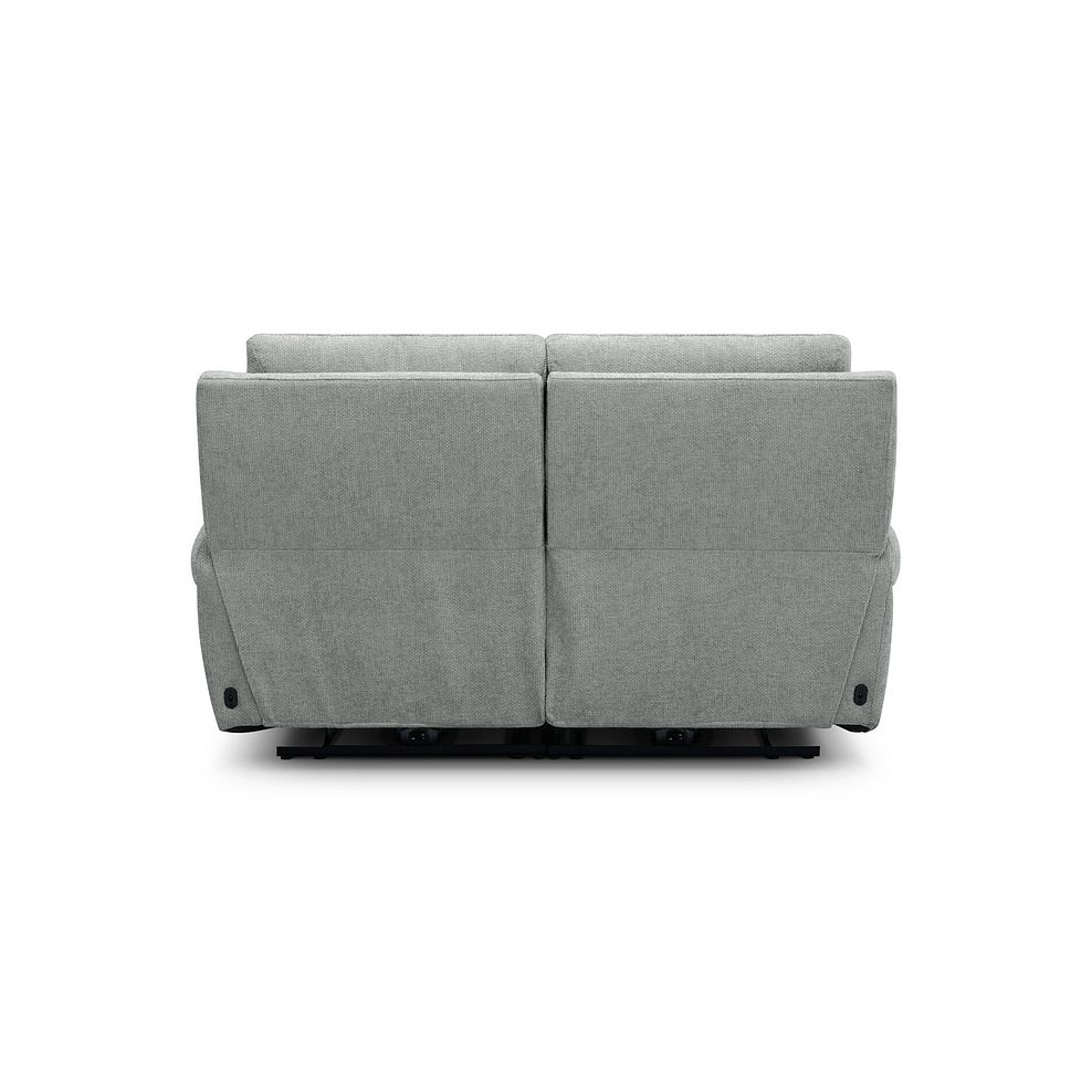 Ezra Group 8 Electric Recliner in Hopsack Platinum Fabric 7