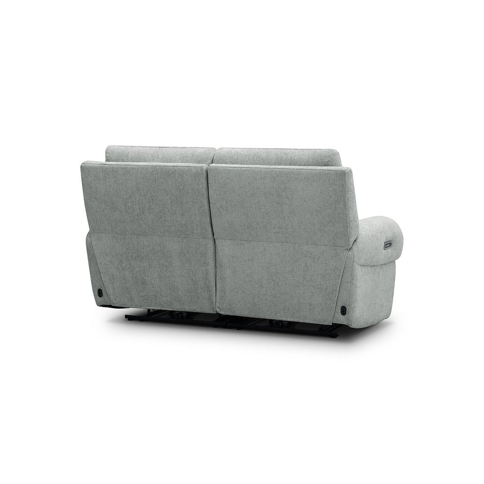 Ezra Group 8 Electric Recliner in Hopsack Platinum Fabric 6